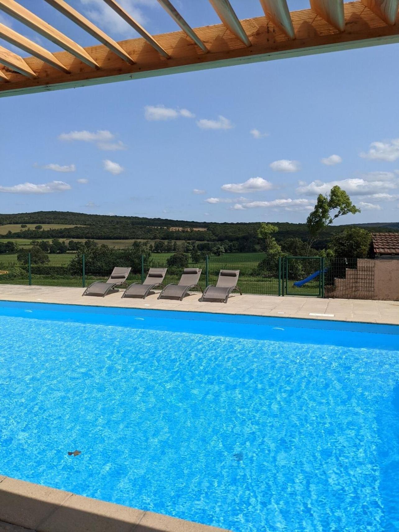 Large Gte With Pool In Peaceful Burgundy Villa Sailly Kültér fotó